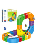 Anti-Gravity DIY Cube Track Magic Rail Train Set, 51 Pcs, for Ages 3+ | Educational Building Track Toy, Multicolour, Loop, Multi-Layer Tracks