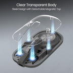 Portronics Toad 8 Transparent Wireless Bluetooth Mouse with Dual Wireless (BT + 2.4 GHz),  Noise-Free Clicking,  Multi-Device Pair