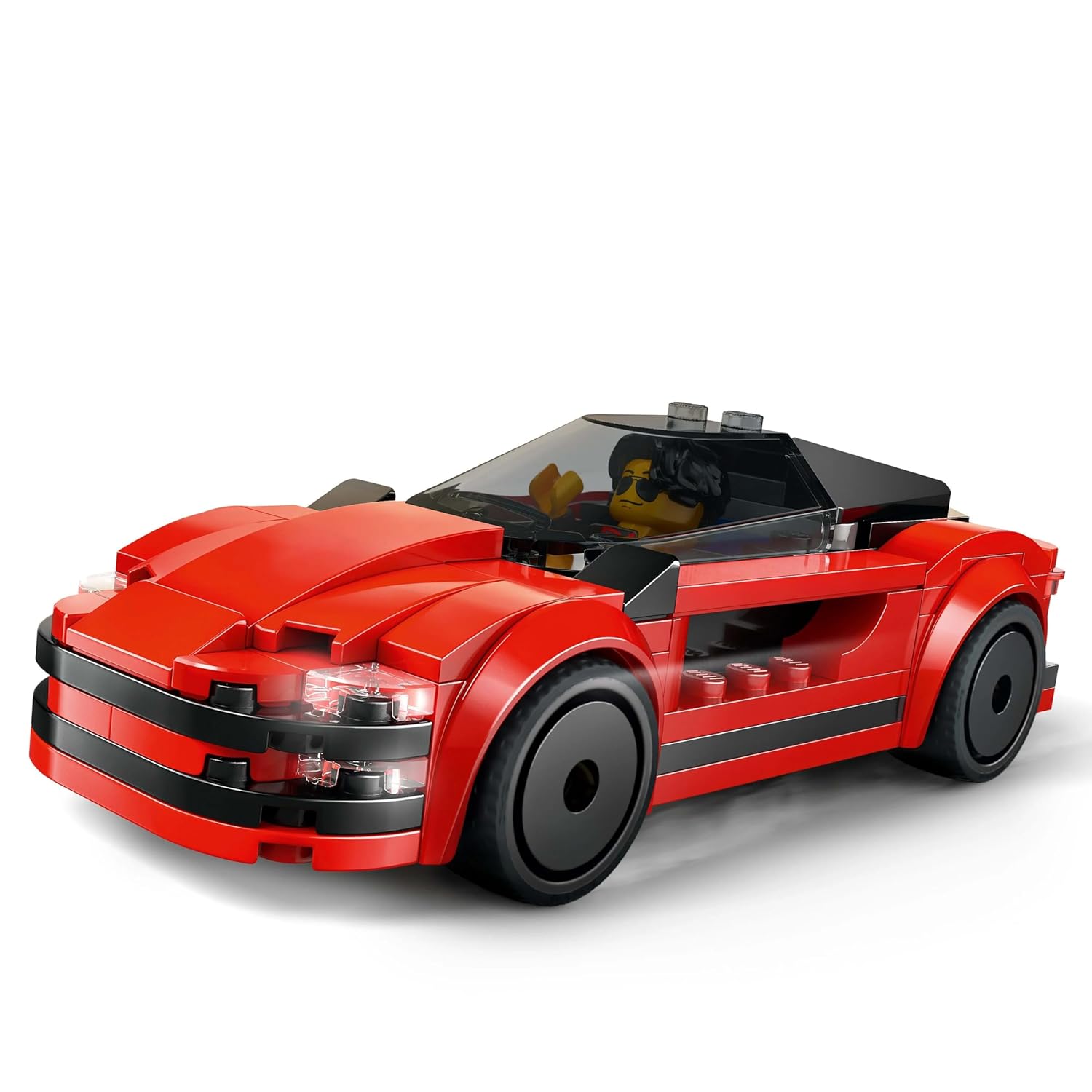 LEGO City Red Sports Car Supercar Toy Vehicle Set 60448| Building Blocks Toys for 5+| Gift for Boys and Girls