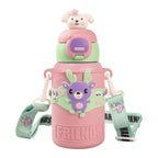 TEDDY Water Bottle - Waterbottle for Girls and Boys, Stainless Steel, Spill-Proof, BPA-Free, Pink