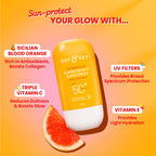 DOT & KEY Vitamin C + E Super Bright Sunscreen Spf 50 In-Vivo Tested | Water-Light,UVA/UVB & Blue Light Protection|For Even Toned & Glowing Skin|With Liquid Spf 50+++| No White Cast | For All Skin Types| 50G,Pack Of 1