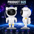 Astronaut Galaxy Projector Night Light – 360° Rotating Star Projector with Remote Control, Timer & Adjustable Head – Space Lamp for Kids’ Bedroom, Gifts, Gaming Room, Home & Décor