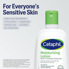 Cetaphil Moisturising Lotion 118 ml for Dry to Normal & Sensitive Skin | 48H Hydration with Niacinamide, Panthenol & Glycerin | Fragrance-Free, Non-Greasy, Dermatologist Recommended