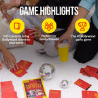 Dring Dialogue Baazi - The #1 Bollywood House Party Game for Friends (100 Cards, Multicolour) | Movie Quest, Dumb charades, Film Card Game for Adults | Perfect for Birthday, Bachelor & Gifting |