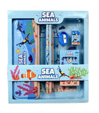 Sea Animal Stationary Kit for Girls Pencil Pen Book Eraser Sharpener - Stationary Kit Set for Girls/Birthday Gift