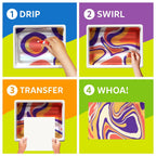 Skillmatics Marbling Magic Paint Kit, Water Marbling Kit for Kids, Art & Craft Kits, Supplies, DIY Creative Activity, Gifts for Kids Ages 6-12 Multicolor