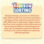 Skillmatics Silicone Rainbow Sorting Board Game - Learning & Educational Toy, Sorting, Counting & Sequencing Skills, Gift for Toddlers & Preschoolers Ages 3-6