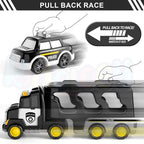 5 in 1 Police Trucks Boy Toys for 3-5 Year Old Toddlers - Toys for 3- 7 Years Old Transport Vehicle Carrier Truck Sets Kids Boys & Girls
