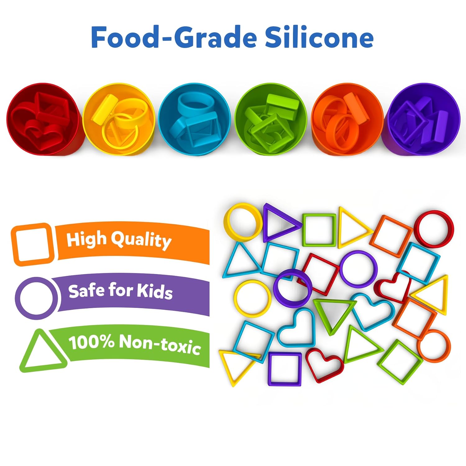 Skillmatics Silicone Rainbow Sorting Board Game - Learning & Educational Toy, Sorting, Counting & Sequencing Skills, Gift for Toddlers & Preschoolers Ages 3-6