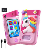 My First Smart Phone| Mini Toy Mobile for Kids Age 3+| Adorable, Educational & Fun | with Rotating Camera & Strong Battery| Perfect for  Girls (Unicorn)