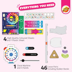 DIY Interactive Clock with Stationary Organiser  | Features an Infinity Calendar | Birthday Gift for Boys & Girls | Educational Toy for 6-12 Years