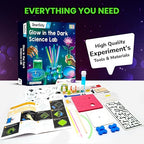 Smartivity Glow Magic Science Kit for Kids Ages 6-12 Years | 20 Amazing Glow in The Dark Science Experiments