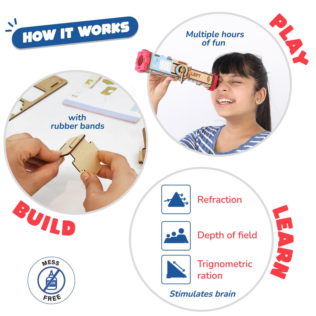 Smartivity Telescope Toy for Kids| Birthday/Christmas Gift for Boys & Girls | DIY Science Toys for Kids 8-14 Years