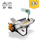 LEGO Creator Space Shuttle 31134 Building Toy Set with Astronaut and Spaceship Models for Kids Aged 6+