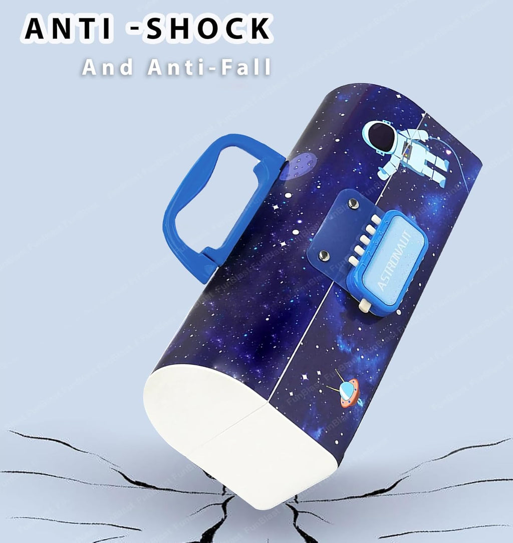 Astronaut Kids Pen & Pencil Box Suitcase Style Password Lock Multi-Layer Pencil Box For Boys, Girls, Return Gift For Kids