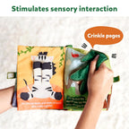 Skillmatics Peek-A-Boo Jungle Book - Soft Cloth Book for Baby, Infant & Toddler