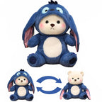 Baby Plushies, Blue Lovable Huggable Soft Toy, Big Size Hooded Plush Teddy Bear, Elegant Soft Plush Toy for Babies, Great Birthday Gift for Girls - 30 cm