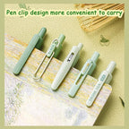 5Pcs Cute Gel Pens Set – Retractable Quick Dry Blue Ink 0.5mm Fine Point Kawaii Pens – Smooth Writing Aesthetic Pens for Journaling, Note Taking, Office & School Supplies