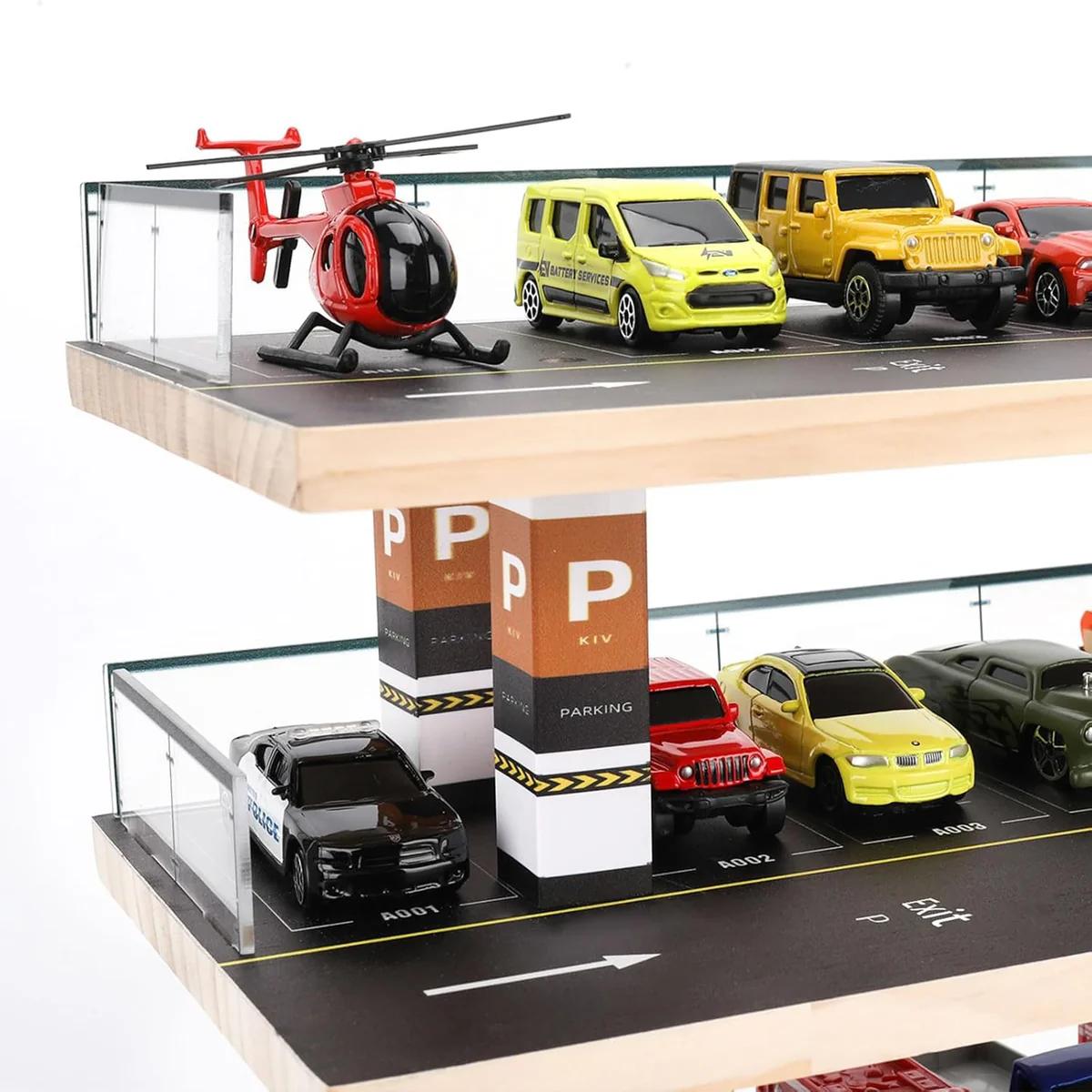 Toy Car 4-Level Parking Garage Playset (Without Cars)