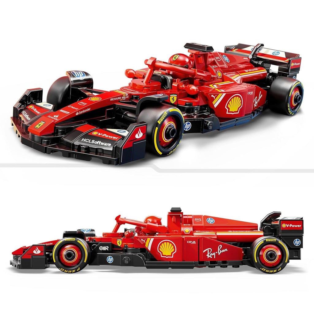 LEGO Speed Champions Ferrari SF-24 F1 Race Car Driver Set |77242 Building Blocks |Toys for 10+| Gift for Boys and Girls