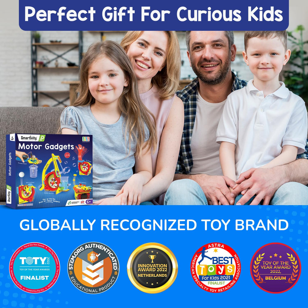 Smartivity 10-in-1 STEM Engineering Kit for Kids Ages 6-12 Years Old | Christmas Gifts for Smart Kids