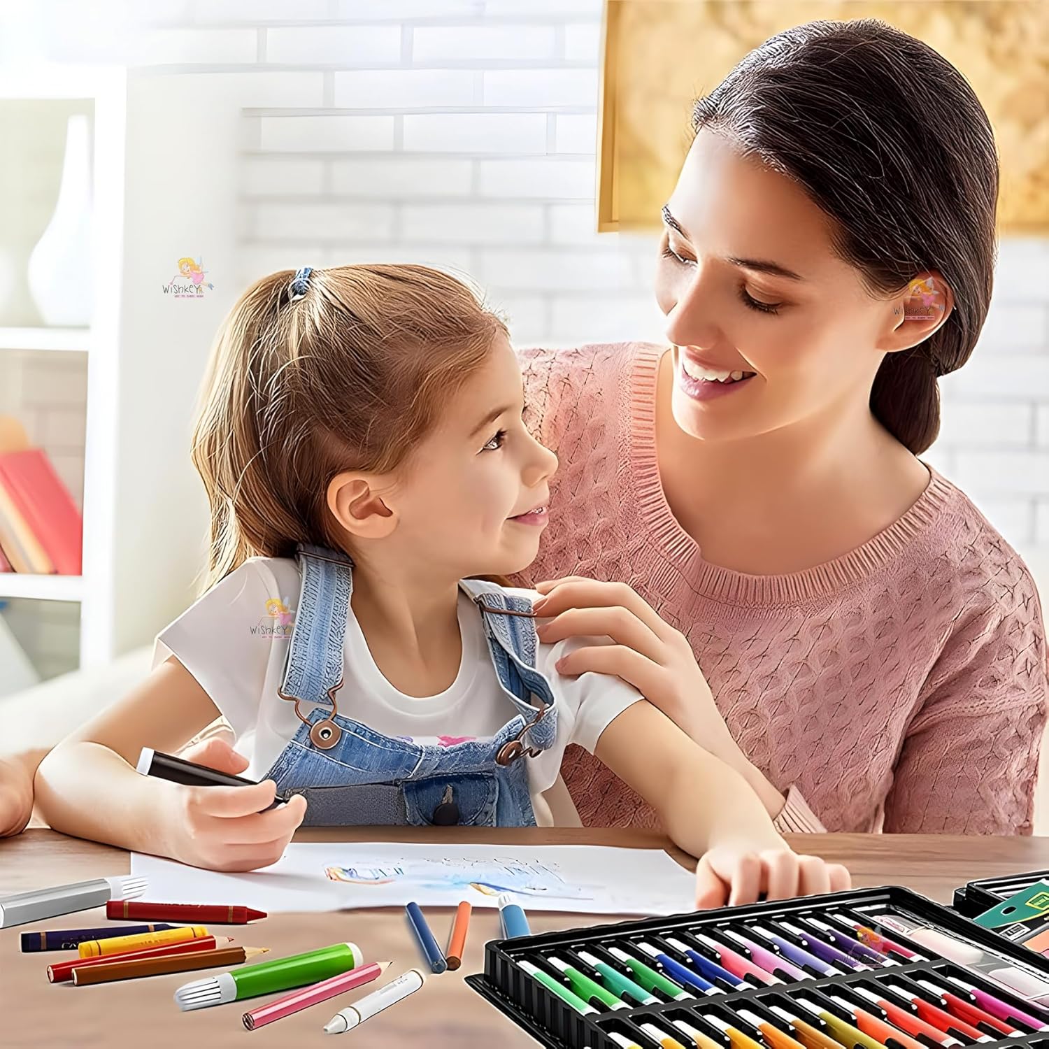 150 Pieces Art Set for Kids with Case, Art and Craft Supplies Kit for Drawing and Painting, Color Set with Markers, Water Colors, Brush, Color Pencils, Crayons
