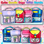 40 Pcs Party Favor Bags Bulk Reusable Birthday Goodie Bags with Handle for Birthdays, Weddings, Sweets, Christmas