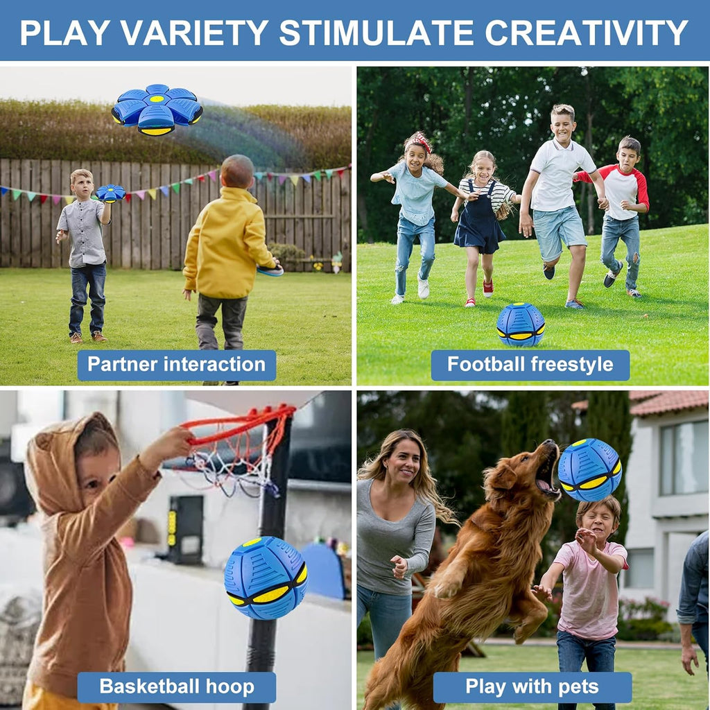 Magic Bouncing Ball Pop Up Balls – Light Up Magic Ball Toy Indoor Outdoor Play – Transforming Toy for Parent-Child Interaction