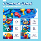 Car Race Track Adventure Toys for 3+ Year Old Boys & Girls, City Rescue Preschool Educational Vehicle Puzzle Playset