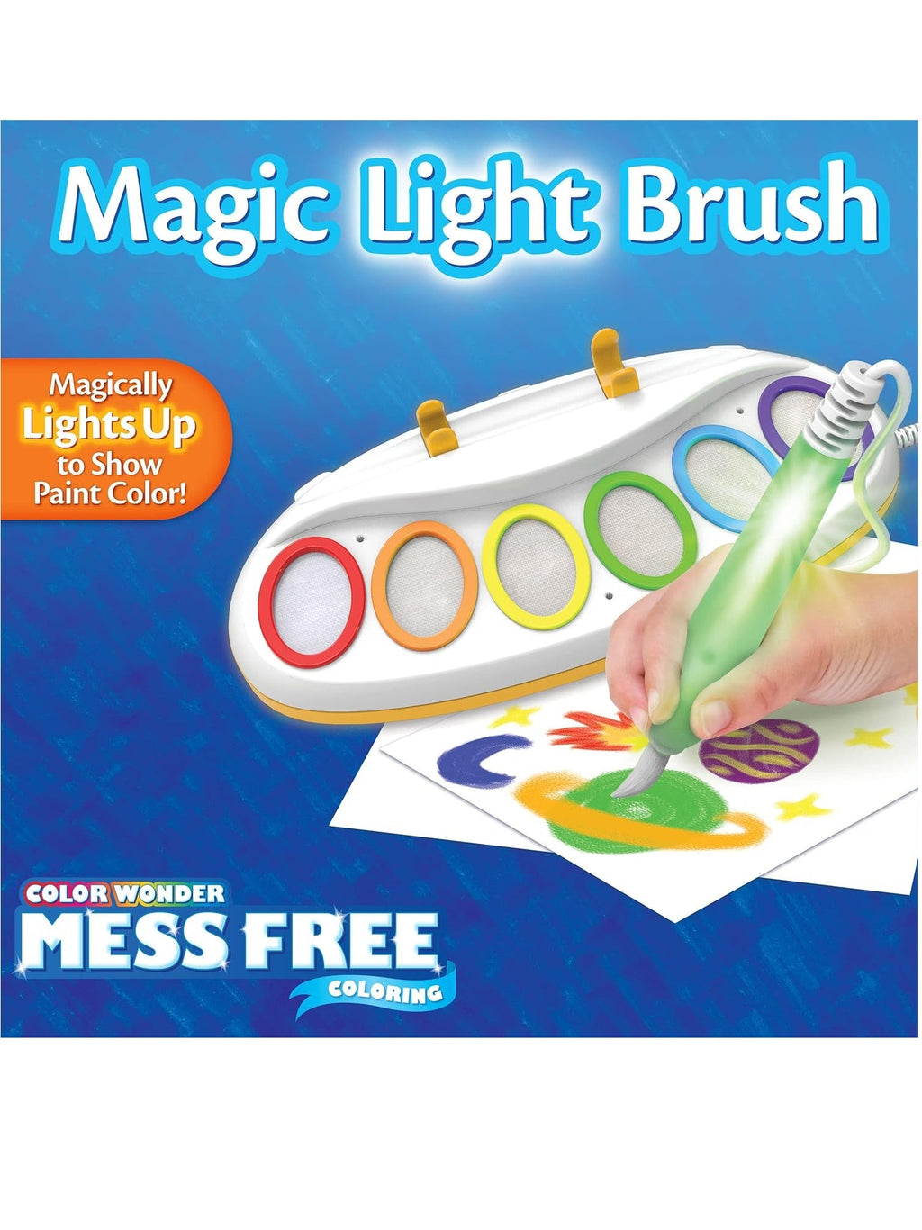 Color Wonder Mess-Free Magic Light Brush,Ink Color-Multicolor