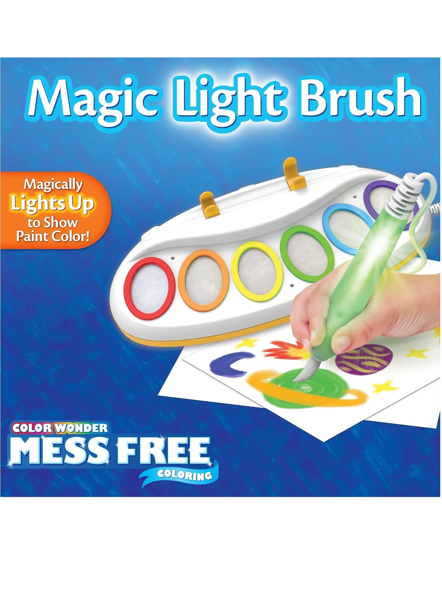 Color Wonder Mess-Free Magic Light Brush,Ink Color-Multicolor