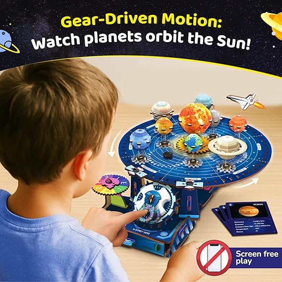 Smartivity DIY Solar System Kit |  Birthday Gift for Boys & Girls 8-14 Years | Learn Solar System & Science Facts
