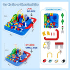 Car Race Track Adventure Toys for 3+ Year Old Boys & Girls, City Rescue Preschool Educational Vehicle Puzzle Playset