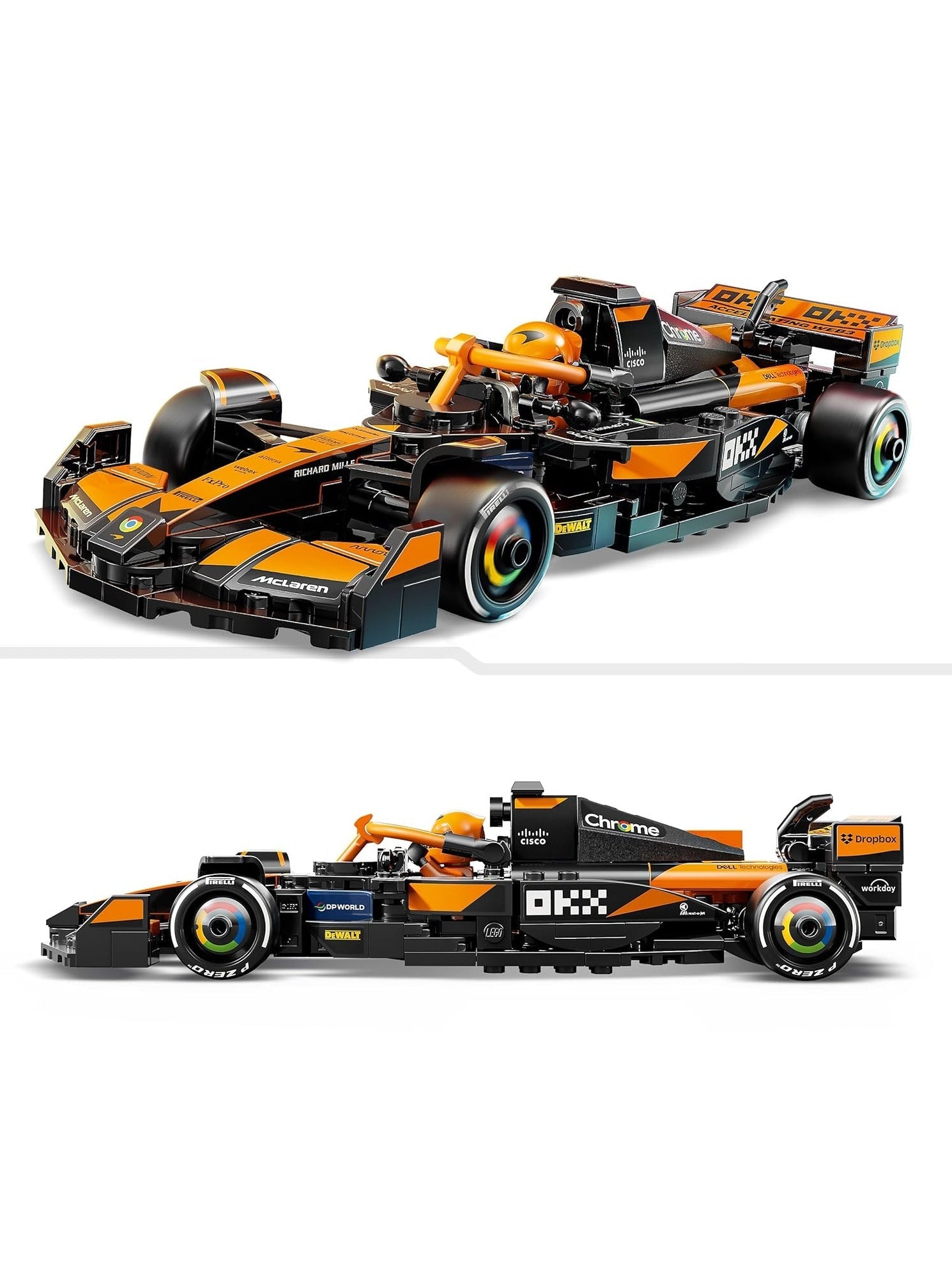 LEGO Speed Champions McLaren F1 Team MCL38 Race Car Vehicle Set 77251 Building Blocks Toys for 10+ Gift for Boys and Girls