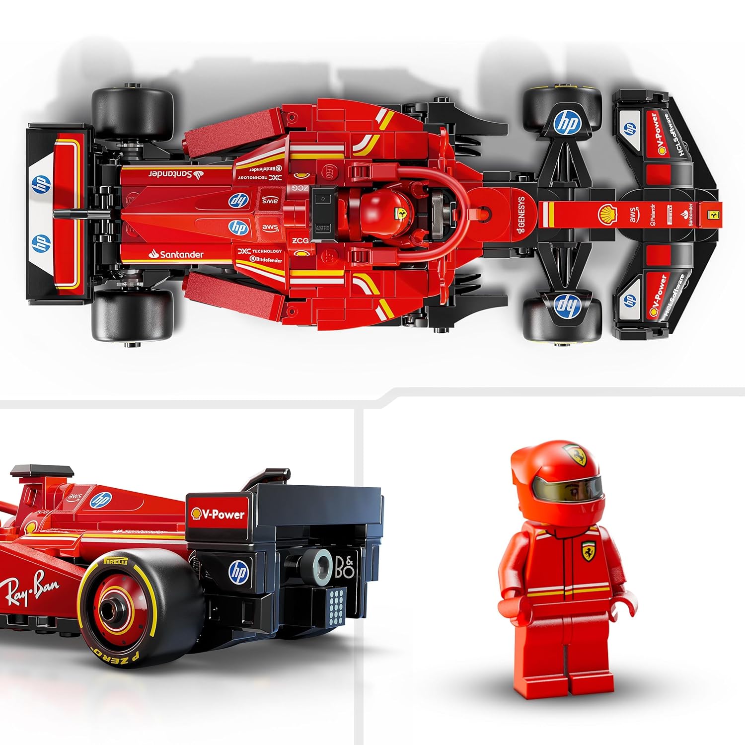 LEGO Speed Champions Ferrari SF-24 F1 Race Car Driver Set |77242 Building Blocks |Toys for 10+| Gift for Boys and Girls