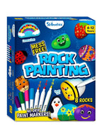 Skillmatics Rock Painting Kit - Mess-Free Art & Craft Activity for Girls & Boys,  DIY Creative Activity, Gifts for Kids Ages 4-12, Multicoloured