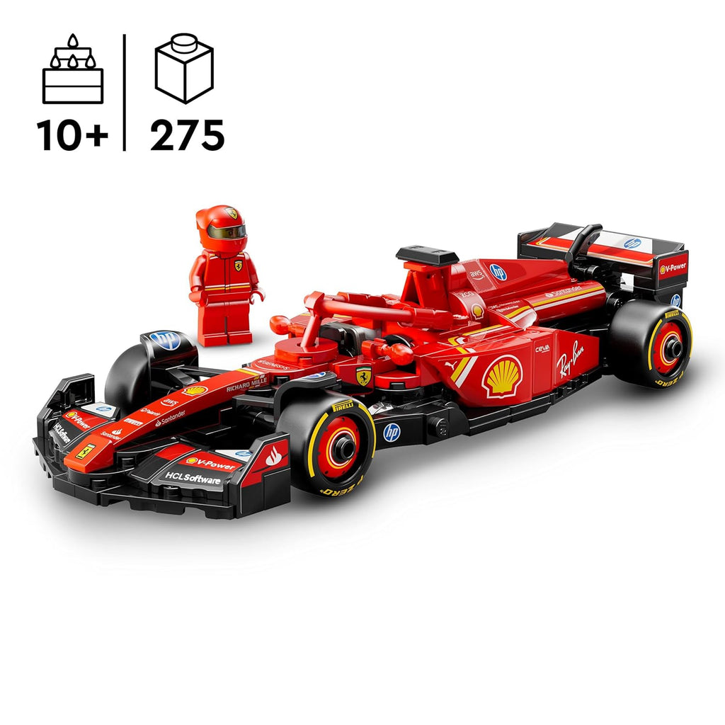 LEGO Speed Champions Ferrari SF-24 F1 Race Car Driver Set |77242 Building Blocks |Toys for 10+| Gift for Boys and Girls