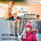 TEDDY Water Bottle - Waterbottle for Girls and Boys, Stainless Steel, Spill-Proof, BPA-Free, Pink