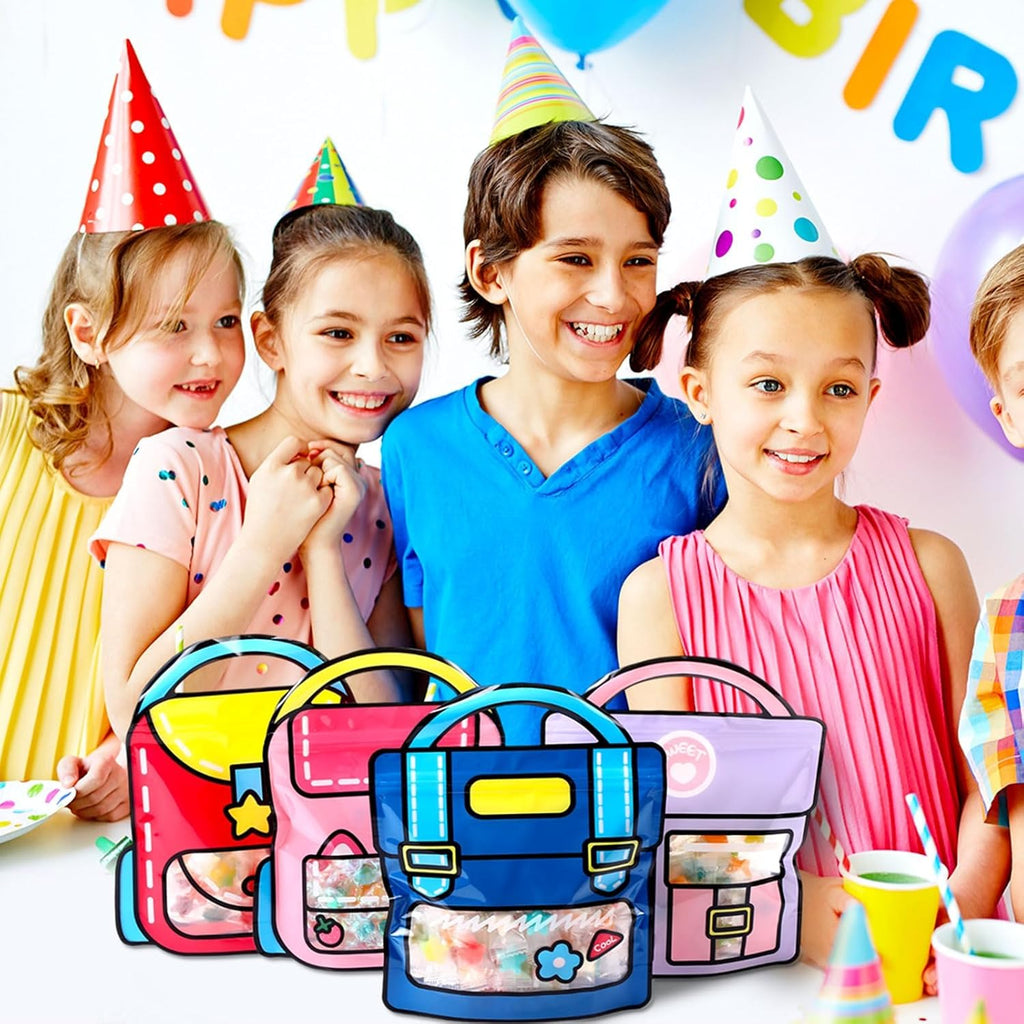 40 Pcs Party Favor Bags Bulk Reusable Birthday Goodie Bags with Handle for Birthdays, Weddings, Sweets, Christmas