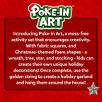 Skillmatics Poke-in Art - Christmas Decor, Mess-Free Art for Kids, DIY Craft Kits, Creative Activity, Fine Motor Skills, Gifts for Ages 4-12
