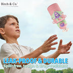 TEDDY Water Bottle - Waterbottle for Girls and Boys, Stainless Steel, Spill-Proof, BPA-Free, Pink
