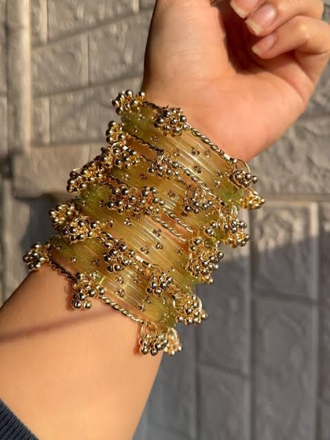 12 Bangles Set With Ghungroo