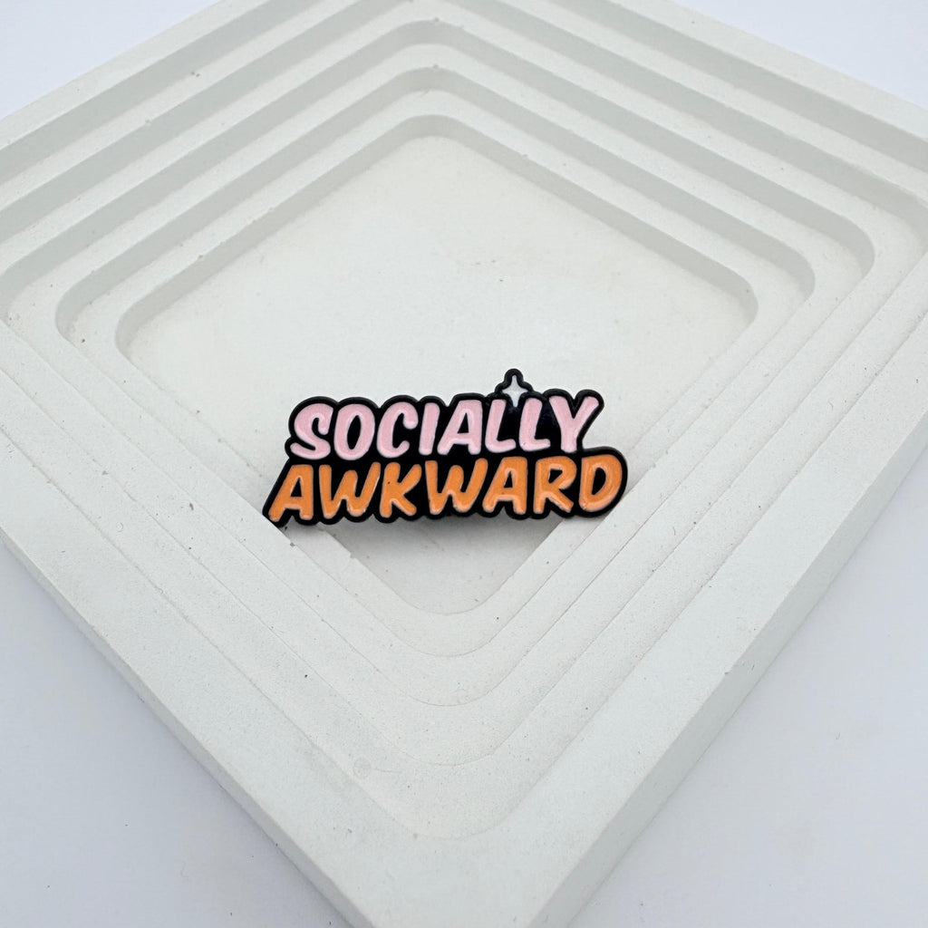 Enamel Pin - SOCIALLY AWKWARD