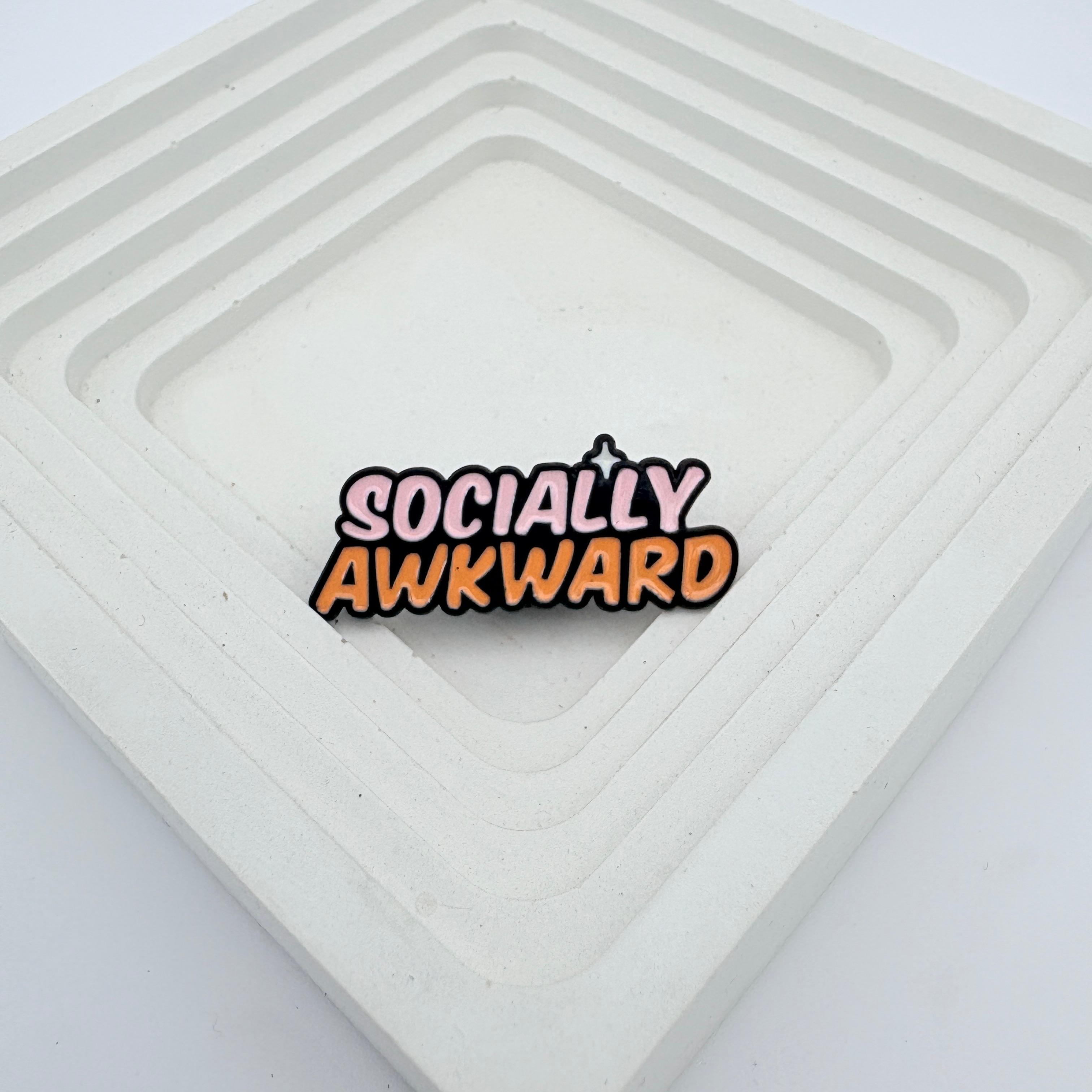 Enamel Pin - SOCIALLY AWKWARD