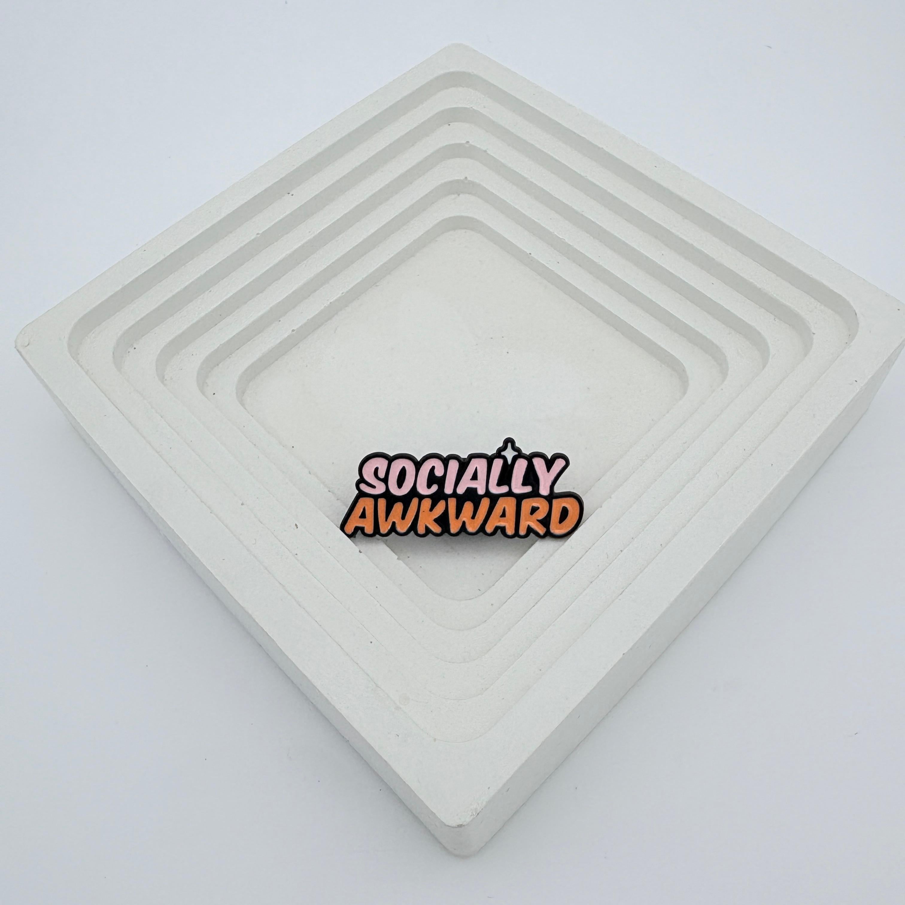Enamel Pin - SOCIALLY AWKWARD
