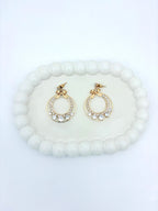AD BOW GOLD EARRING