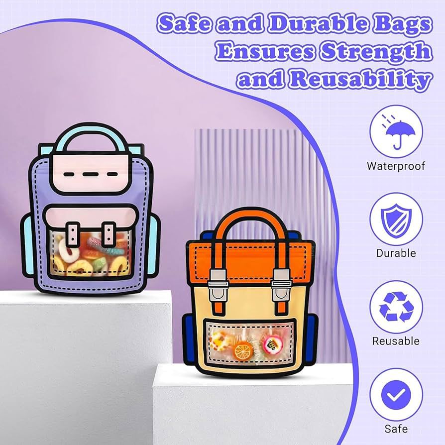 School Bag Themed Candy 5pc – Perfect Goody Bags for Kids, Ideal for Return Gifts for Birthday and Party Favors (Multi color)
