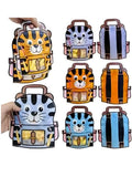 Pack of 10 Cute cartoon print transparent zipper bags
