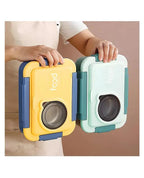 6 Compartments Stainless Steel Food Storage Lunch Box for School/Office
