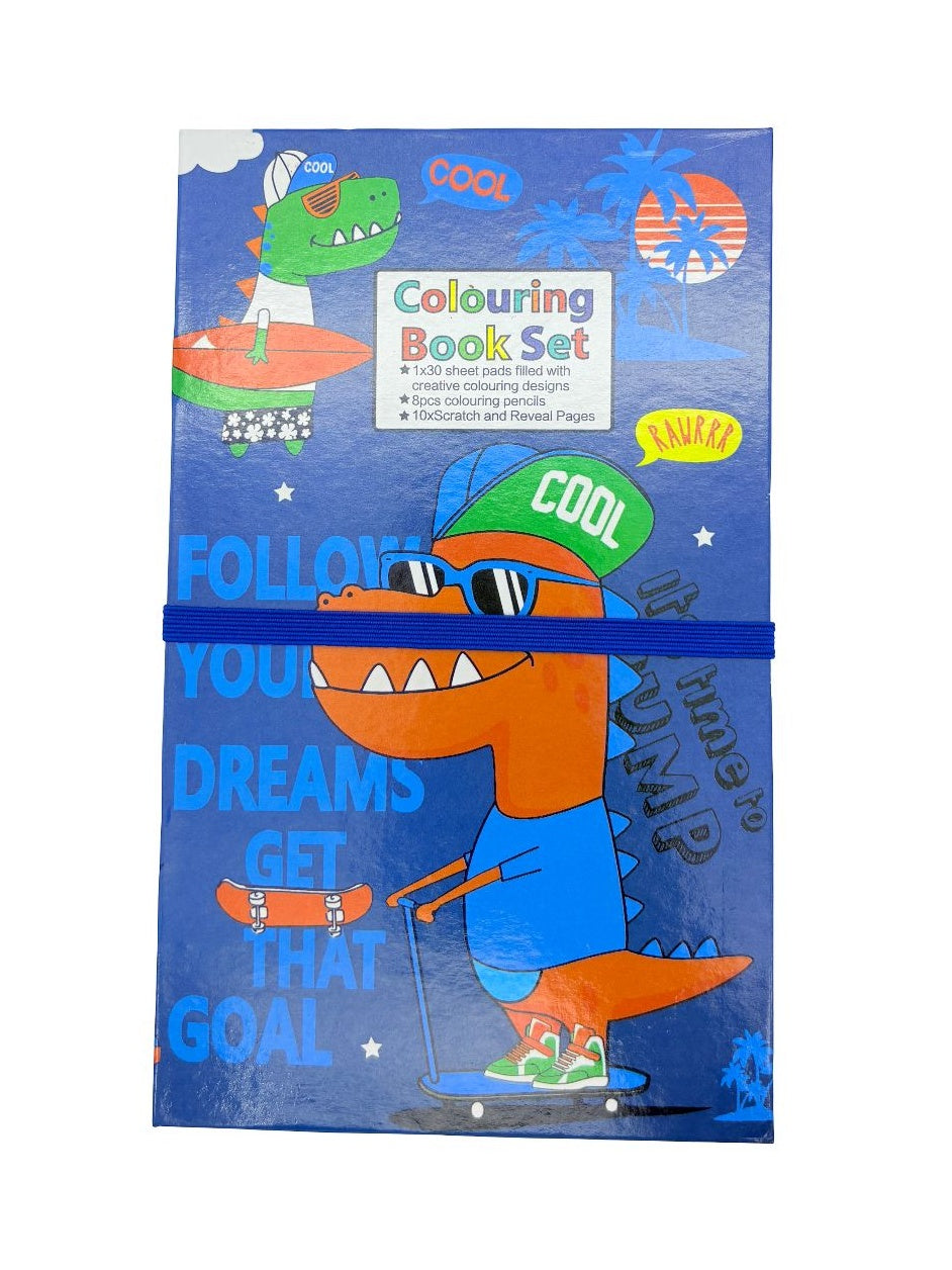 Coloring Book Set for Kids – Art & Craft Kit with Coloring Sheets, Pencils & Scratcher | Pack of 1